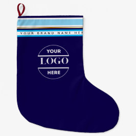 Enkel Logotyp och text för minimal Anpassningsbar Stor Julstrumpa