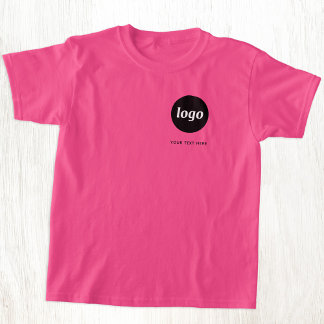 Enkel logotyp och text företags marknadsföringsvar t shirt