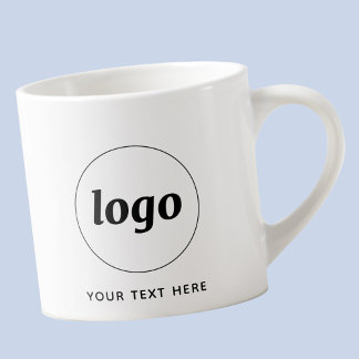 Enkel logotyp och text näringsverksamhet espressomugg