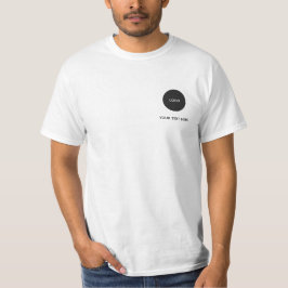 Enkel logotyp och text näringsverksamhet t shirt