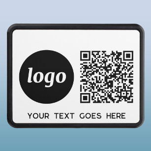 Enkel Logotyp och text - QR-kod för företag Dragkroksskydd