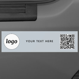 Enkel Logotyp och text, QR-kod - marknadsföring Bildekal