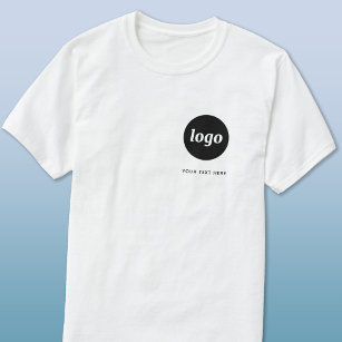 Enkel Logotyp och text - T-skift för företag T Shirt