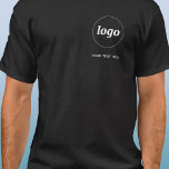 Enkel Logotyp och text - T-skift för företag T Shirt<br><div class="desc">Enkel logotyp och anpassningsbar,  t-shirt. Byt ut logotypen och texten mot din egen för anpassning. Bära dem själva,  ge dem till dina anställda och medarbetare,  sälja dem till kunder och kunder eller ge dem som marknadsföringsmaterial för att inspirera till kundlojalitet.</div>