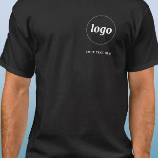 Enkel Logotyp och text - T-skift för företag T Shirt