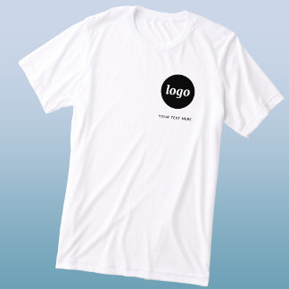 Enkel Logotyp och text - T-skift för företag T Shirt