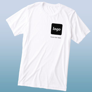 Enkel Logotyp och text - T-skift för företag T Shirt