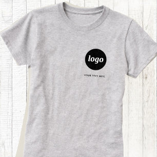 Enkel Logotyp och text - T-skift för företag T Shirt