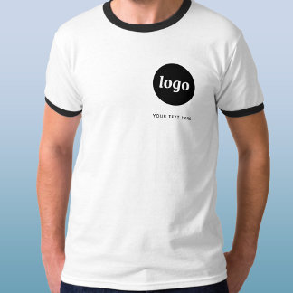 Enkel Logotyp och text - T-skift för företag T Shirt