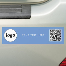 Enkel logotyp och textaffärs QR-kod för marknadsfö Bildekal