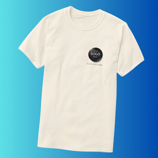 Enkel logotyp och textaffärströja t shirt (Skapare uppladdad)