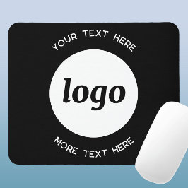 Enkel Logotyp och textreklam för företag Musmatta