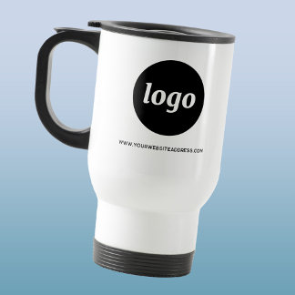 Enkel Logotyp och textreklam för företag Resemugg