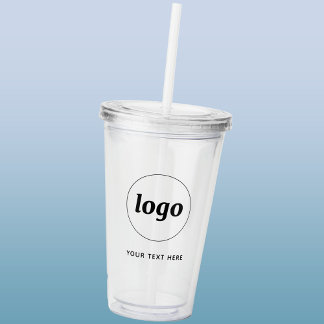 Enkel Logotyp och textreklam för företag Take Away Mugg