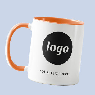 Enkel Logotyp- och textverksamhet Mugg