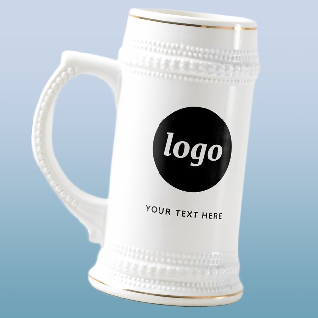 Enkel Logotyp- och textverksamhet Sejdel (Logo with text business promotional beer stein)