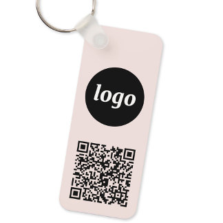 Enkel Logotyp QR-kod Företag Nyckelring