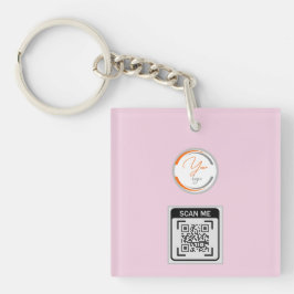 Enkel Logotyp QR-kod Företag Rosa