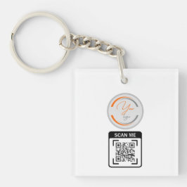 Enkel Logotyp QR-kod Företag Vit
