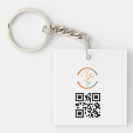 Enkel Logotyp QR-kod Företag Vit