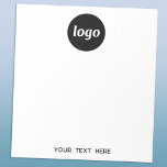 Enkel Logotyp, text - affärsfrämjande Anteckningsblock<br><div class="desc">Lägg enkelt till din egen logotyp och ditt eget textval till den här designen. Ta bort texten om du vill. Minimalistisk och professionell för att marknadsföra ditt varumärke.</div>