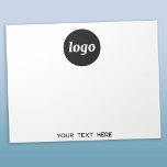 Enkel Logotyp, text - affärsfrämjande Anteckningsblock<br><div class="desc">Lägg enkelt till din egen logotyp och ditt eget textval till den här designen. Ta bort texten om du vill. Minimalistisk och professionell för att marknadsföra ditt varumärke.</div>