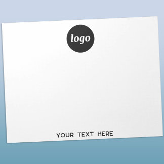 Enkel Logotyp, text - affärsfrämjande Anteckningsblock