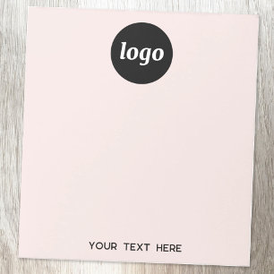 Enkel logotyp text företags marknadsföring rosé ro anteckningsblock