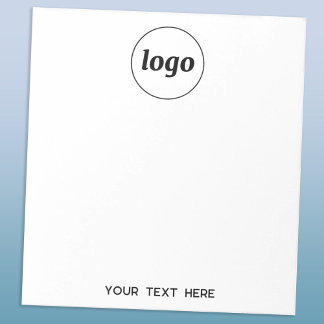 Enkel logotyp text företagsfrämjande anteckningsblock