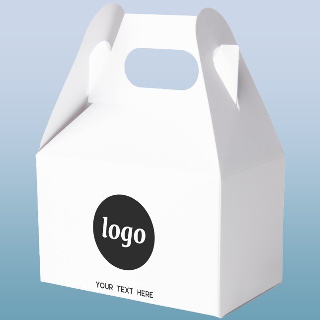 Enkel logotyp text kampanj affärspackaging  presentaskar (Logo with text professional business promotional packaging favor or gift box)