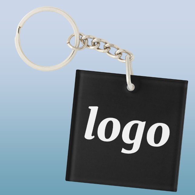 Enkel logotypprofilering för näringslivet (Simple logo business branding promotional keychain or keyring)