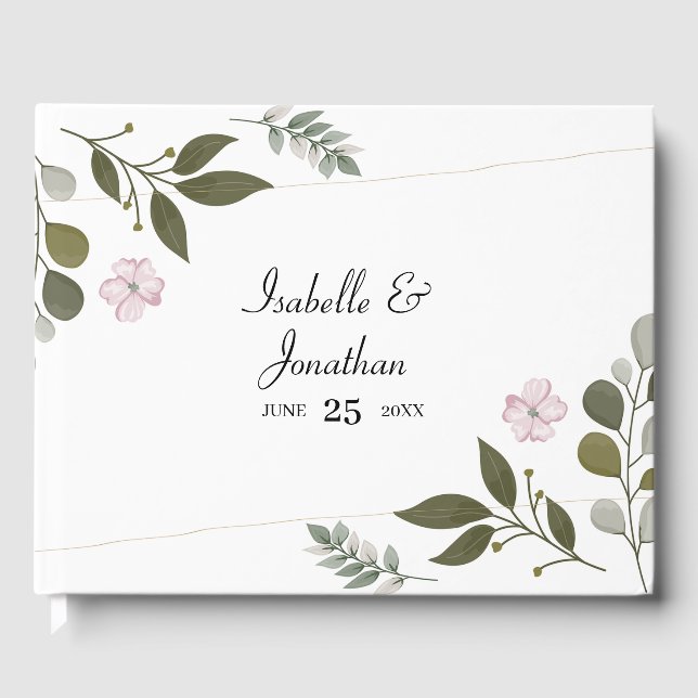 Enkel Löv Gästböcker (Framsida)