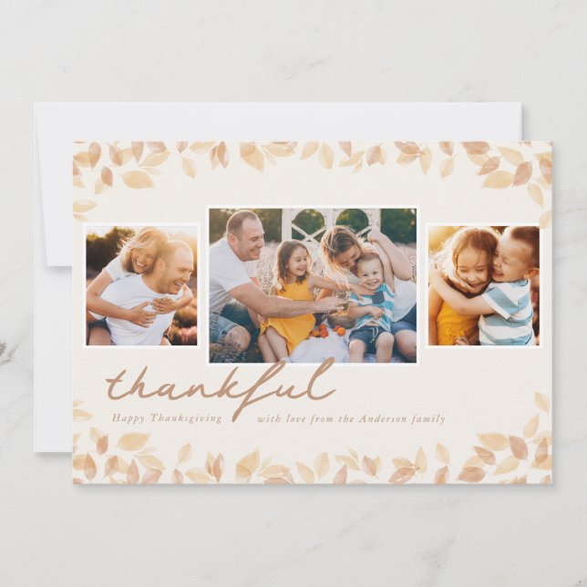 Enkel löv kort (Framsida)