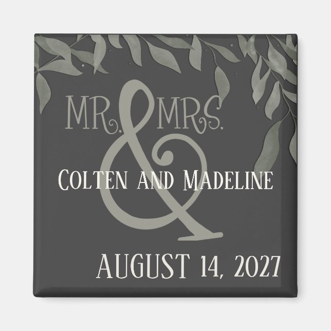 Enkel Löv - Modern Enkel Elegant-inspiration Magnet (Framsidan)