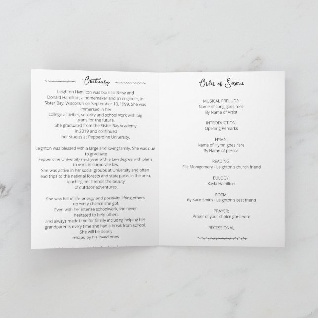 Enkel Löv-tillfällig serviceorder Program (Inuti)