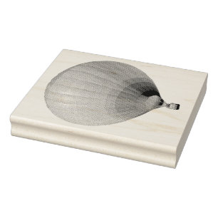 Enkel Luftballong Wood Art Frimärke Stämpel