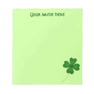 Enkel lycklig shamrock anteckningsblock