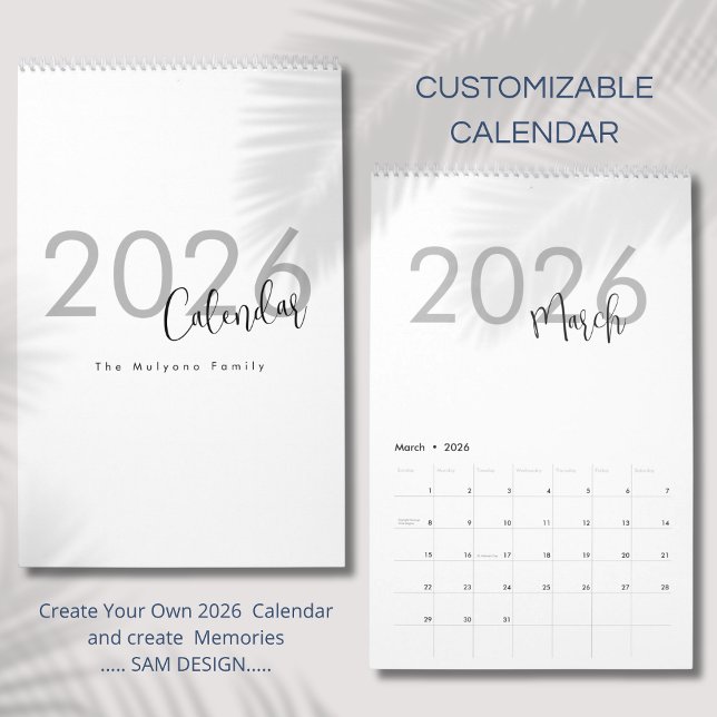 Enkel lyxdesignkalender kalender (Skapare uppladdad)