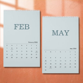 Enkel lyxdesignkalender kalender