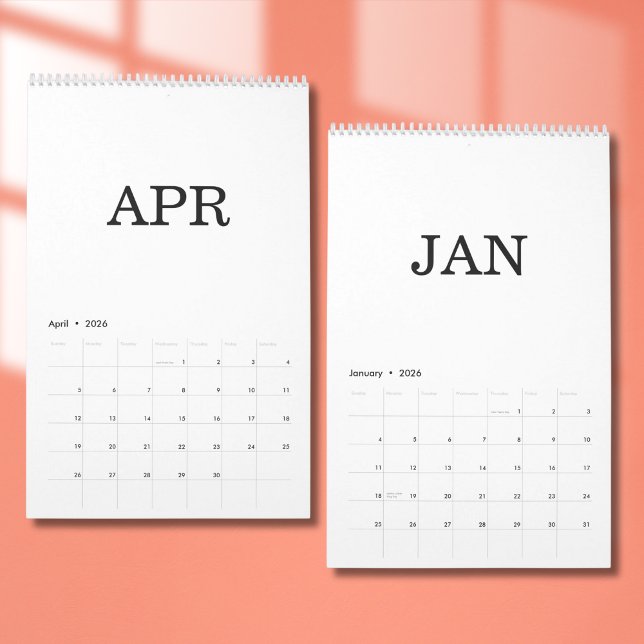 Enkel lyxdesignkalender kalender (Skapare uppladdad)