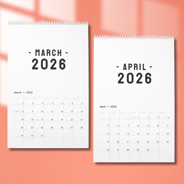 Enkel lyxdesignkalender kalender (Skapare uppladdad)