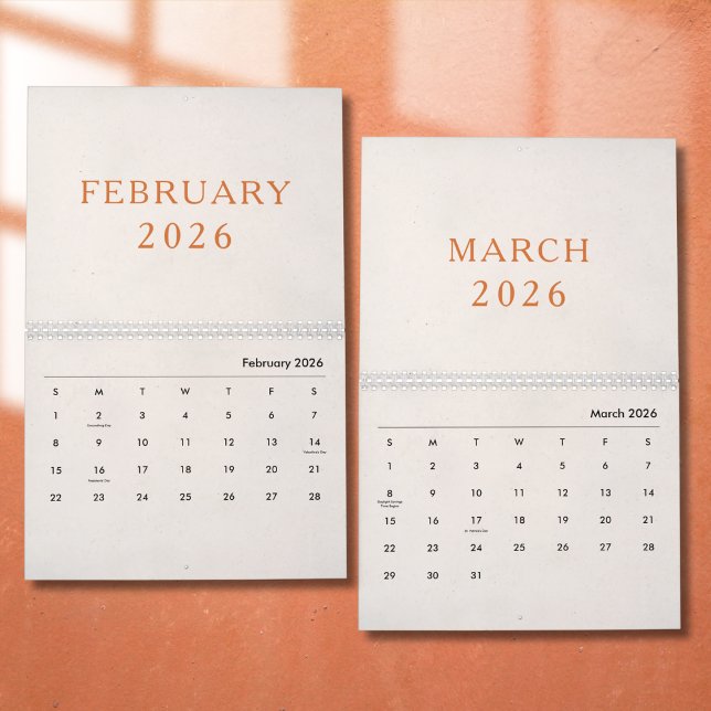Enkel Lyxig Designkalender Kalender (Skapare uppladdad)