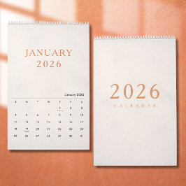 Enkel Lyxig Designkalender Kalender