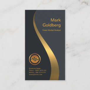 Enkel lyxig guld- vinst vinkar grafforexen visitkort