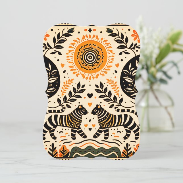 enkel madhubani-målning (Stående Fram)