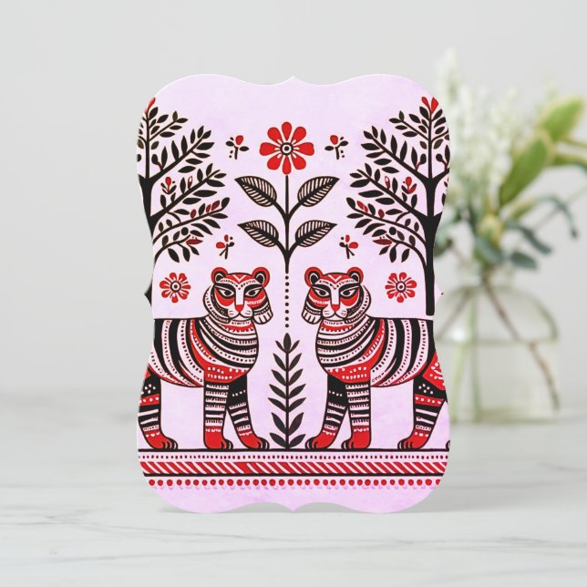 enkel madhubani-målning (Stående Fram)