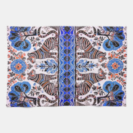 enkel madhubani-målning kökshandduk