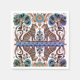 enkel madhubani-målning pappersservett