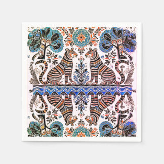 enkel madhubani-målning pappersservett