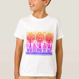 enkel madhubani-målning t shirt